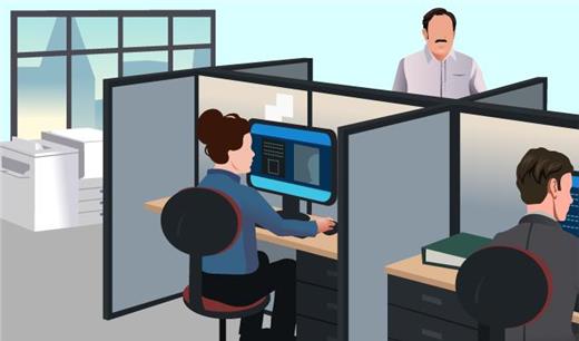 Using office resources for private business
