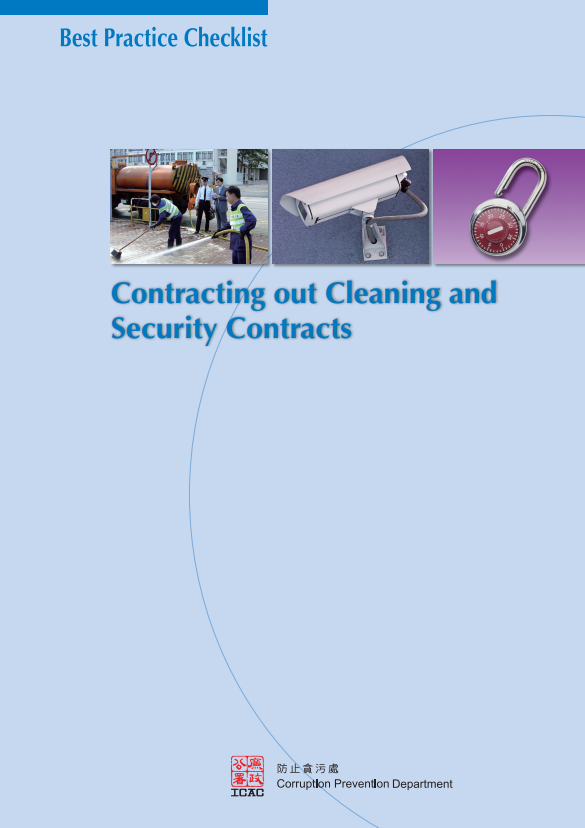 Best Practice Checklist - Contracting out Cleaning and Security Contracts
